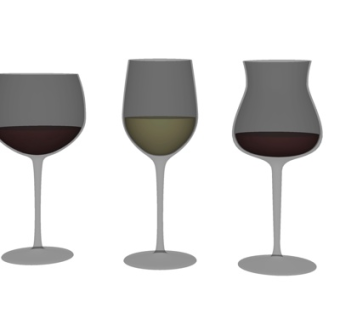 现代高脚杯su模型