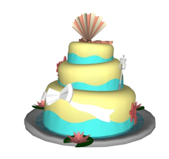 现代生日蛋糕su模型