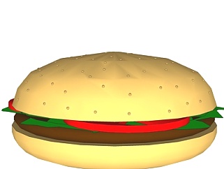 现代<em>汉堡包</em>su模型