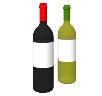 现代红酒组合su模型