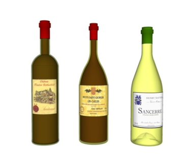 现代红葡萄酒su模型