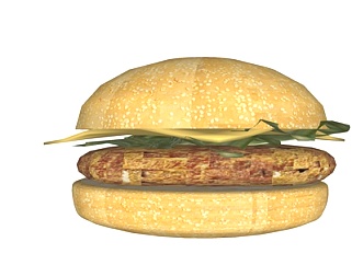 现代汉堡包su模型