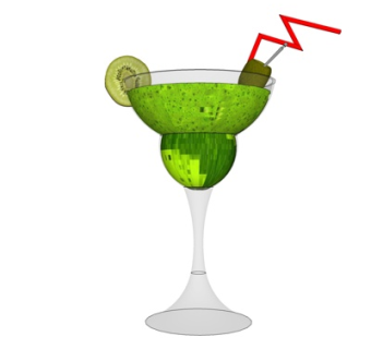 现代猕猴桃饮料su模型