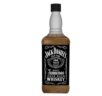 欧式杰克丹尼洋酒su模型