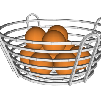 现代橙子su模型