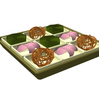 日式寿司食物su模型