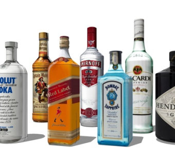 现代啤酒洋酒su模型