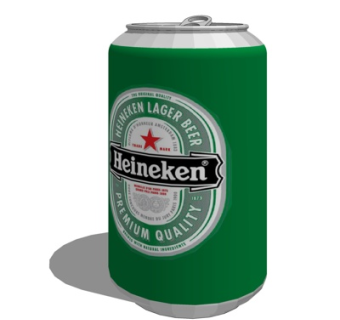 现代喜力啤酒su模型