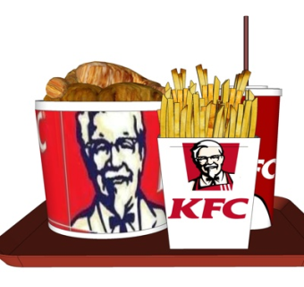 现代KFC全家桶su模型