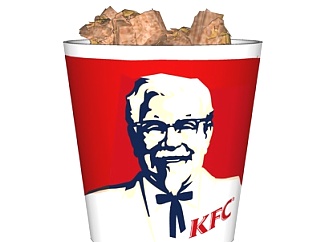 现代KFC鸡块<em>食物</em>su模型
