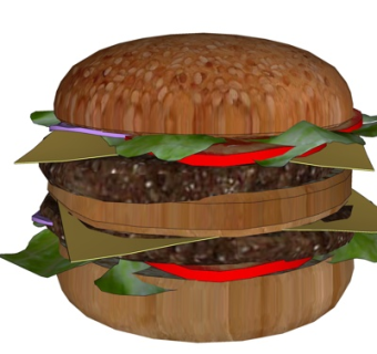 现代汉堡包su模型