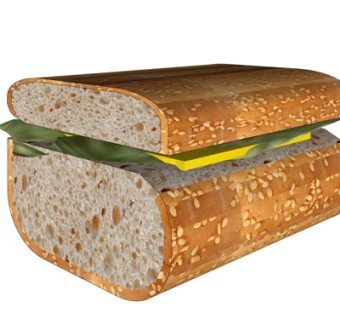 现代汉堡包su模型