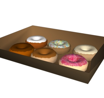 现代面包食物su模型