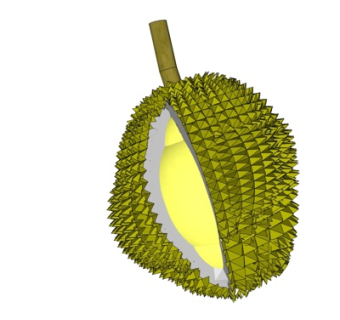现代榴莲su模型
