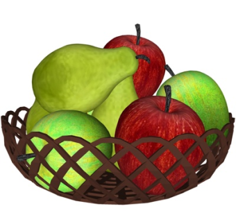 现代梨子苹果su模型