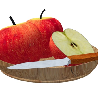 现代红苹果su模型