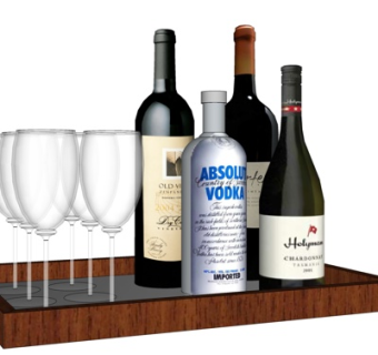 现代红酒红酒杯su模型