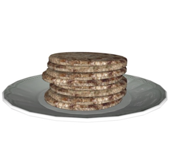 现代饼干食物su模型