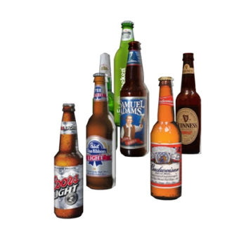 现代啤酒酒水su模型