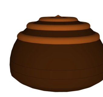 现代巧克力蛋糕su模型