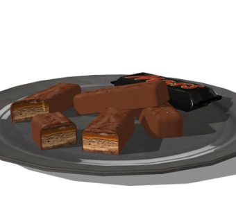 现代巧克力su模型