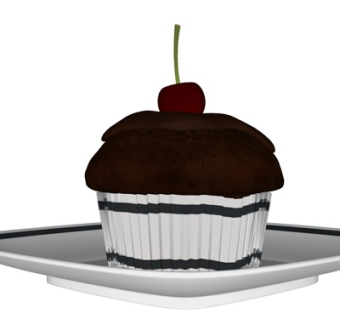 现代巧克力蛋糕su模型