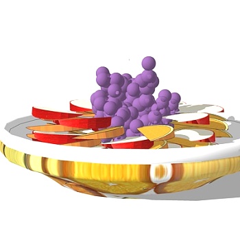 现代水果组合su模型