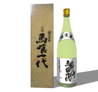 现代清酒酒水su模型