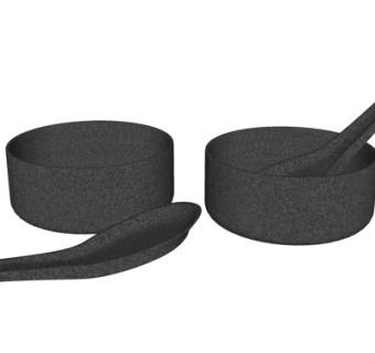 现代勺子餐具su模型