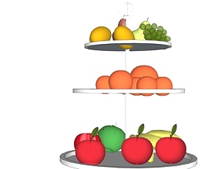 现代水果组合su模型