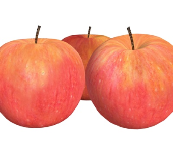 现代红苹果su模型