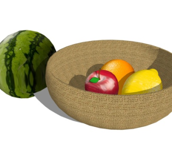 现代水果组合su模型