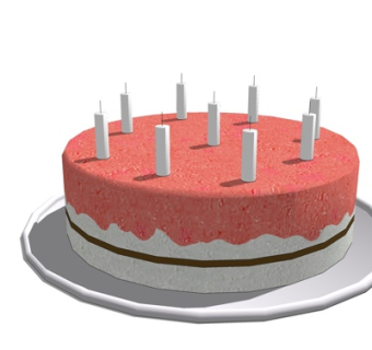 现代生日蛋糕su模型