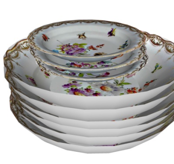 现代水果盘su模型