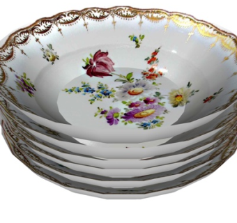 现代水果盘su模型