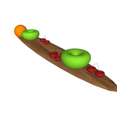 现代车厘子水果su模型