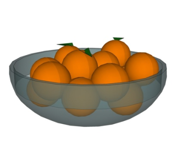 现代橙子su模型