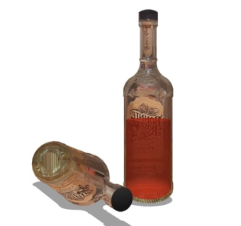 现代洋酒酒水su模型