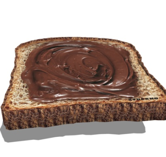 现代巧克力面包su模型