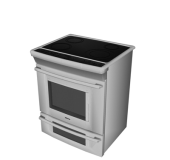 现代烤箱su模型