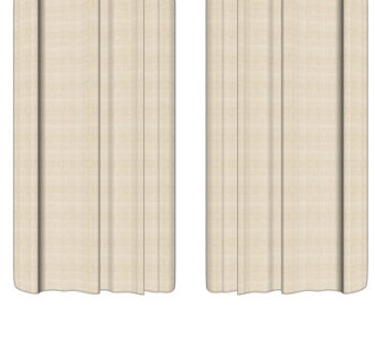 现代窗帘su模型