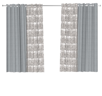 现代窗帘su模型