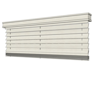 现代百叶帘su模型