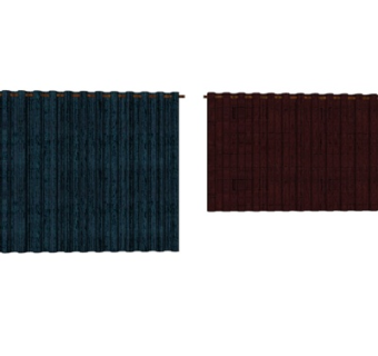 现代窗帘su模型