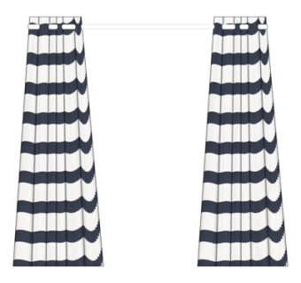 现代窗帘su模型