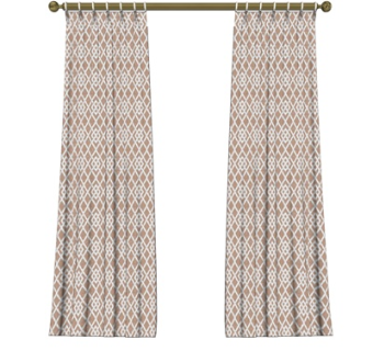 自然风窗帘su模型