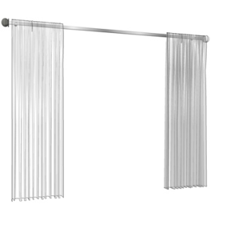 现代窗帘su模型