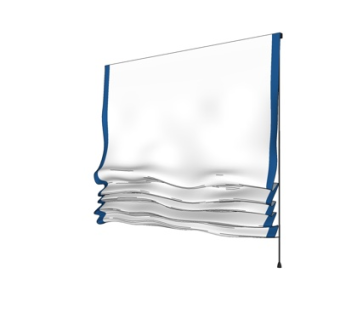 新中式布帘su模型