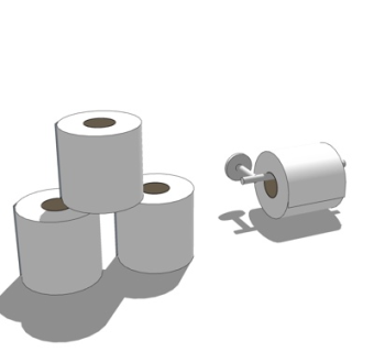 现代纸巾su模型