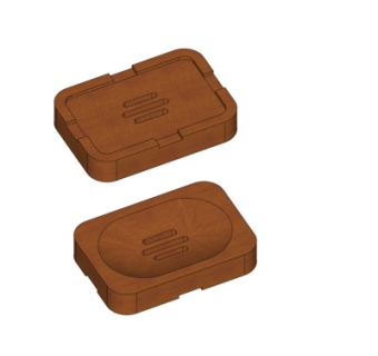 现代香皂盒su模型